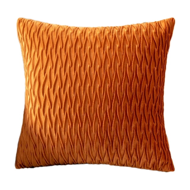 Rbaofujie Pillows Solid Colour Velvet Pleated Pillow Set Sofa Cushion Bedside Cushion Office Lumbar Support Lumbar Protection Pillows for Side Sleepers