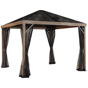 Sojag Sanibel 8 x 8 x 9 ft Wood Effect Gazebo