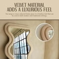 thumbnail image 4 of Refurbished Eccleston Effects LSM-A3BEIGE Kismet Velvet Mirror, Elevate Your Reflections with Opulence, Beige, 4 of 4