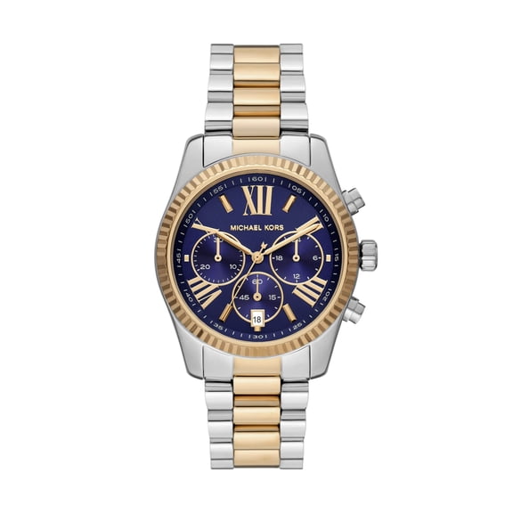 Michael Kors Montres pour Femmes Lexington Montre à Quartz avec Bracelet en Acier Inoxydable, Bicolore, 20 (Modèle : MK7218)