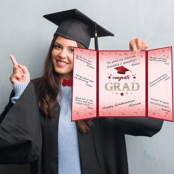 Warm Feel, Graduation Signed Guestbook, College High School Memorial Book, 100 Pages, Rigid Cover Design, for Classmates, Commemorative Event Use, Autograph Collection Book Hzhnb Bestselling