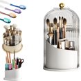 thumbnail image 1 of Concealed Toothbrush Holder Toothbrush Holders for Bathrooms 360 Rotating Waterproof Dustproof Toothpaste Holders with Sliding Lid for Vanity Makeup Brushes Holder Pen Holder Stora,b, 1 of 7