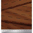 thumbnail image 3 of Soimoi Cotton Poplin Fabric Square & Spiral Geometric Printed Fabric 1 Yard 42 Inch Wide, 3 of 3