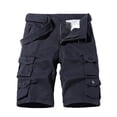 thumbnail image 1 of cllios Pantalon Cargo Classique pour Hommes Bermuda Décontracté Short de Travail Extérieur Jambe Droite Pantalon de Travail Léger Short de Randonnée avec Multiples Poches, 1 of 2