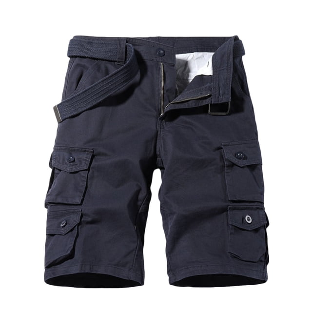 cllios Pantalon Cargo Classique pour Hommes Bermuda Décontracté Short de Travail Extérieur Jambe Droite Pantalon de Travail Léger Short de Randonnée avec Multiples Poches