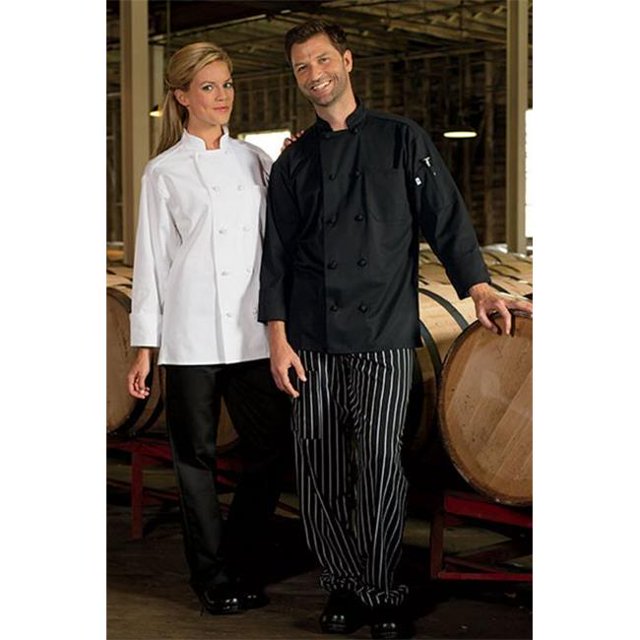 Uncommon Threads 0403-2505 Manteau de Chef Extra Grand 10 Nœud en Blanc