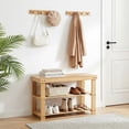thumbnail image 4 of Modern Shoe Rack Bench for Mudroom – Entryway Storage Bench with Seating, Shoe Organizer for Hallway or Foyer – Sturdy White Furniture for Home Entrance, 4 of 8