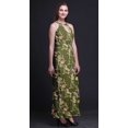 thumbnail image 3 of Bimba Robe Longue de Soirée à Col Rond Imprimée avec Fentes Latérales pour Femmes - Très Petit, 3 of 6
