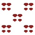 thumbnail image 1 of kurtrusly Adjustable Shoe Heel Pad Insoles for High Heels Customizable Heel Repair Stick red 5Set, 1 of 6