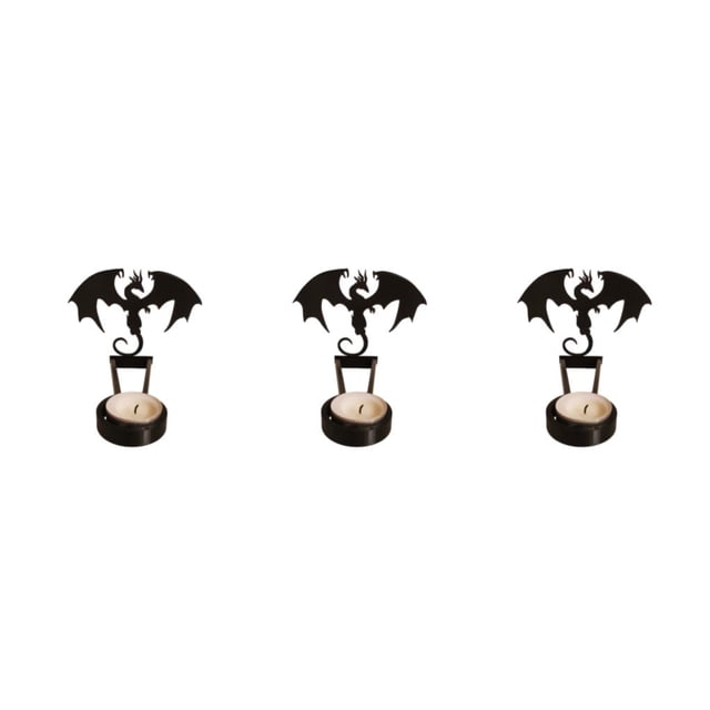 braveheart Rustproof Coating Candle Holders For Durability Halloween Decoration Exquisite Craft Candlestick I 3Set