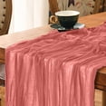 thumbnail image 3 of Dvruxg Cheesecloth Table Runner Rustic Table Runner Long Gauze Table Runner for Wedding Birthday Party Table Decoration, 3 of 5