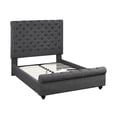 thumbnail image 1 of Evelyn King Platform Bed, Grey, 1 of 2