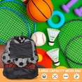 thumbnail image 4 of Soccer Bags For Treats Footbal Basketball Mesh Bag For Coaches Large Capacity, 4 of 7