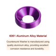 thumbnail image 4 of Unique Bargains Lot de 30 Rondelles à Encastrer M5 en Alliage d'Aluminium Anodisé, Violet, 4 of 4