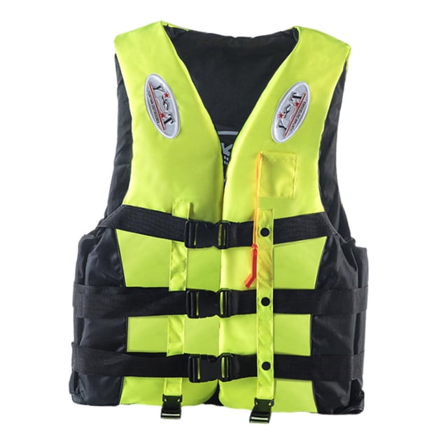 S SERENABLE 360 degree Reflective Life Jacket Swimwear Swim Vest for Floating Kayaking Rafting 3XL Yellow