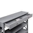thumbnail image 2 of Convenience Concepts Oxford Table Console à 1 Tiroir avec 2 Étagères Ouvertes, Gris, 2 of 5