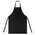thumbnail image 2 of TOPTIE Kids Aprons with Pocket & Adjustable Strap, Child Chef Bib Apron for Kitchen Cooking Baking Painting-Black Dot-S, 2 of 5