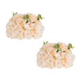 thumbnail image 1 of CHOK Artificial Flower Kissing Balls for Wedding Table Centerpieces 10Pcs 14.2 Large White Fake Roses Hydrangea Flower Arrangement, 1 of 7