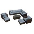 thumbnail image 1 of Innesbrook Collection 11-Piece Aluminum Patio Conversation Set with Spa Cushions, 1 of 2