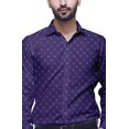 thumbnail image 3 of BESTMAN Printed Formal Shirts For Men Spread Collar Cotton Shirt, 3 of 5