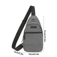 thumbnail image 3 of Grey Chest Bag For Men Multifunctional Lightweight Large Capacity Crossbody Bag Fashionable And Practical For Travel Work And Everyday Carry, 3 of 7