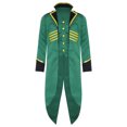 thumbnail image 1 of Yhong Garçons Filles Corset Renaissance Veste Queue-de-Pie Médiévale Smoking Long Steampunk Vert 10, 1 of 5