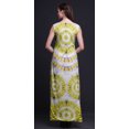 thumbnail image 4 of Bimba Robe Longue Décontractée d'Été Sans Manches à Fente avant Imprimée Teinture sur Nœuds pour Femmes - Grande, 4 of 5
