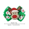 thumbnail image 2 of Pinces à Cheveux Nœud Pailleté Festif pour Enfants Accessoires Capillaires Adorables pour Enfants avec Garniture Imprimée, 2 of 4