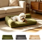pstuiky 4 Season Dog Bed Removable Washable Cover Waterproof Bottom 24 By 17.7 Inch Non Slip Pet Sofa for Floor Portable Sleeping Mat for Dogs and Cats