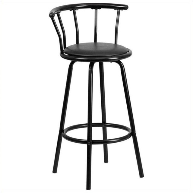 Pemberly Row Tabouret de Barre Arrière de 30 Po en Noir