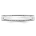 thumbnail image 2 of 14 Carats Or Blanc 4mm Poids Léger Milgrain Demi-Rond Taille de la Bande 10, 2 of 3