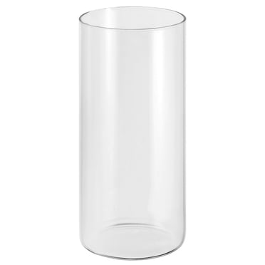 Unique Bargains 7.1'x3.1' Clear Glass Cylinder Vase Tabletop Flowers Vase Floating Candle Holder Vase