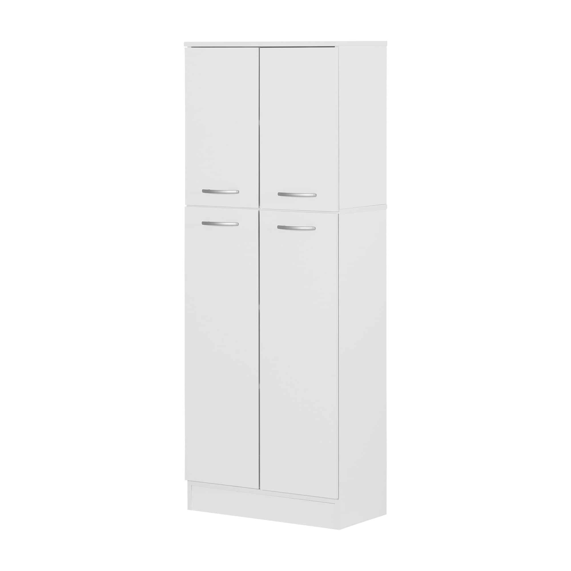 South Shore Axess 4-Door Storage Pantry, in Pure White
