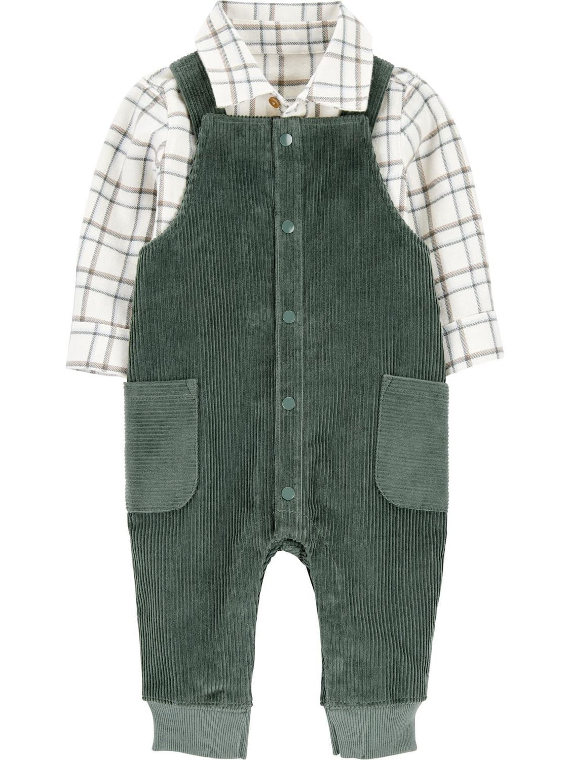 Carter's Child of Mine Ensemble salopette bébé garçon - Rayures vertes