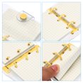 thumbnail image 4 of REGALWOVEN Clear 3 Ring Binder Cover, Notebook Binder Mini Refillable Loose Leaf Folder Planner, Yellow, 4 of 6