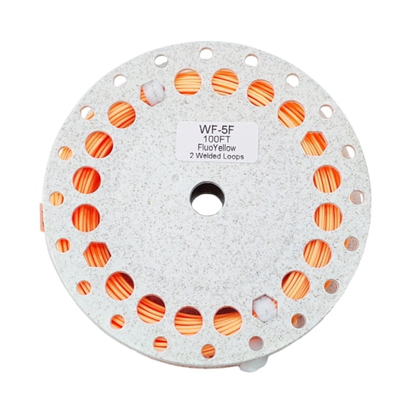 harper Ligne de Poisson à Dos Tressé avec Boucles Soudées, Ligne de Mouche Flottante en PVC Souple Universelle orange 5F