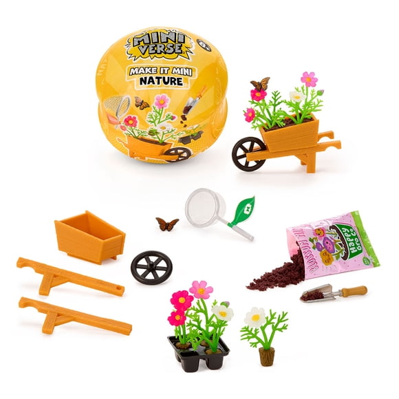 MGA's Miniverse Make It Mini Nature Series 3 Mini Collectibles, Mystery Blind Packaging, DIY, Botanicals, Novelty, Collectors, Ages 8+
