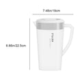 thumbnail image 3 of Wzzjkit Plastic Pitcher, Clear Water Pitcher with Lid, Fridge Jug, Shatterproof, Great for Iced Tea, Sangrias, Lemonade, Milk, Large Capacity Tea Pitcher, 3 of 7