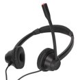 thumbnail image 4 of Headset RJ9 Phone Headset Built in HD Microphone Binaural Office Headset Support Speaker Volume Adjustment Black, 4 of 7