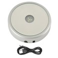 thumbnail image 1 of base d'Affichage LED pour l'Art en Verre de Cristal, base Lumineuse LED Lumineux Coloré Crochet Plat[ Rond 4-Lampe USB ], 1 of 8