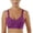 Purple, variant on CFLVAEK Plus Size Womens Bras Comfort Wireless Push Up Bra Breathable Full Coverage Everyday Bralette Adjustable Strape Bralettes for Big Bust White XXXXL