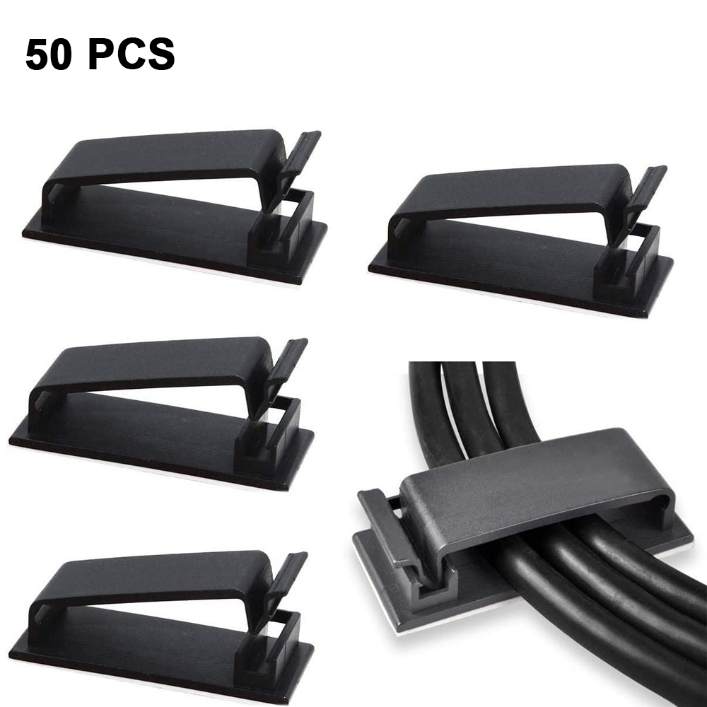 Cable Clips, Strong Adhesive Pad Wire Holders, Cable Organizers Wire Clips Cord Holder