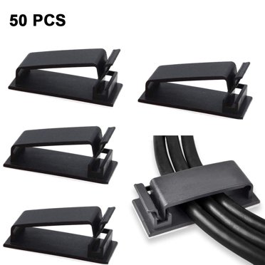 Cable Clips, Strong Adhesive Pad Wire Holders, Cable Organizers Wire Clips Cord Holder