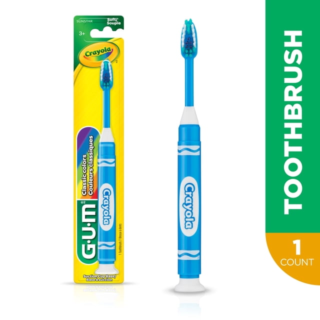 GUM® Crayola™ Marker Toothbrush, Soft Bristles, Ages 5+, 1 Count