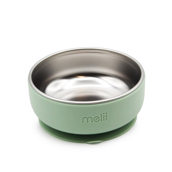 Melii Bol en Acier Inoxydable avec Ventouse en Silicone Menthe