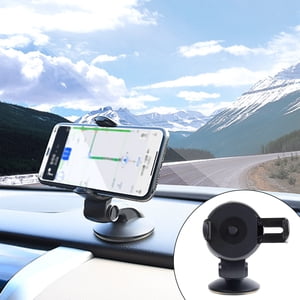 Car Phone Mount with Suction Cup, EDHITNR Secure 360 Degree Adjustable Dashboard Windshield Holder, Non-Slip Quick Release One Hand Operation Cell Phone Car Mount for Smartphone