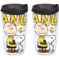 thumbnail image 1 of Tervis Peanuts Colossal Tumbler with Black Lid, 16-Ounce, 2-Pack, 1 of 7
