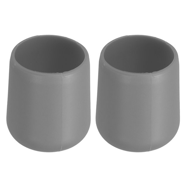 Unique Bargains 2 Pcs Silicone Fishing Rod Butt Cushion Protector Cap, Small, Gray