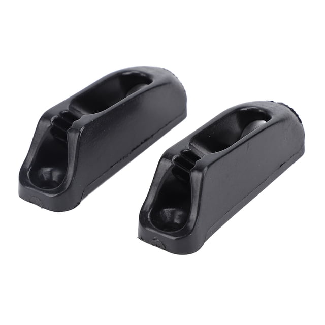 Superior Nylon Boat Rope Clam Cleat - Non Slip Fastening for Yachts and Ships - Black