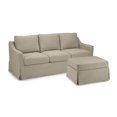 thumbnail image 2 of Harper 80W Sofa and Storage Ottoman with Slipcovers - Sand Basketweave Fabric, 2 of 6